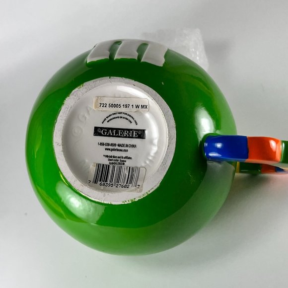 Mars Green M M Oversized Coffee Cup Mug Ceramic Replacement Galerie Souvenir 3D - Picture 7 of 11